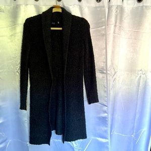 Wool-Blend Cardigan by BLUE Sals Fifth Avenue, XS, Charcoal Gray